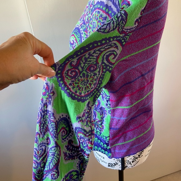 Free People colorful sweater. Very stylish and comfy. - Picture 3 of 4